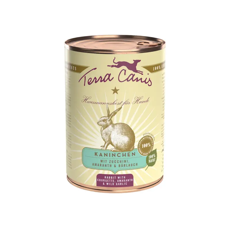 Echt Terra Canis Classic Adult Kaninchen mit Zucchini, Amaranth und Bärlauch 6x400 g