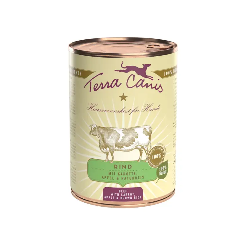 Terra Canis Classic Adult Rind mit Karotte, Apfel und Naturreis 6x400 g Schneller Versand