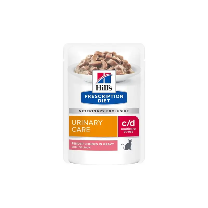Hill's Prescription Diet c/d Urinary Stress Lachs 12x85 g Schnäppchen
