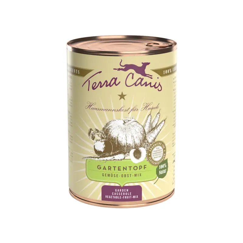 Zertifiziert Terra Canis Gartentopf Obst und Gemüse 6x400 g