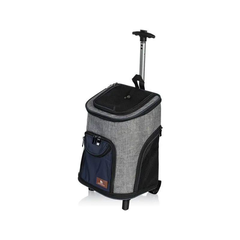 Heißes Angebot Knuffelwuff Hunderucksack Tajumulco Trolley faltbar 2 in 1 mit Rollen und Griff