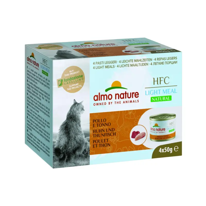 Almo nature HFC Natural Light Meal 4x50 g Thunfisch und Huhn Nur Heute
