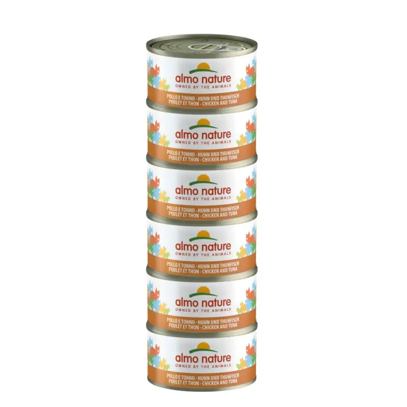 Almo nature Almo HFC 6x70g Thunfisch und Huhn Neuheit