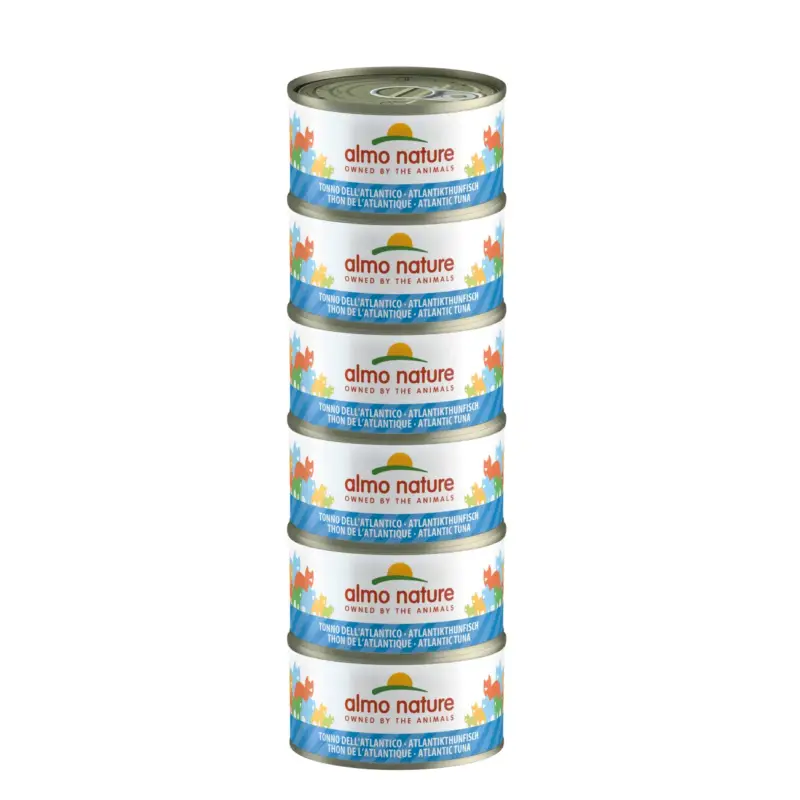 Zertifiziert Almo nature Almo HFC 6x70g Atlantik-Thunfisch