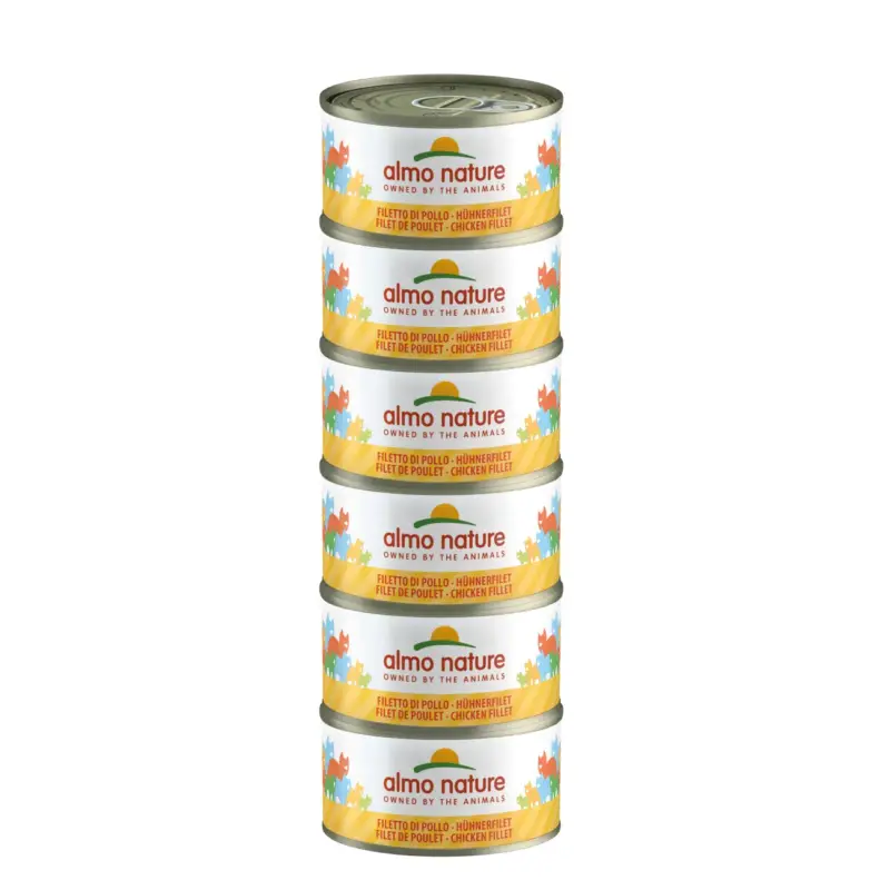 Neue Ware Almo nature Almo HFC 6x70g Huhn und Garnele
