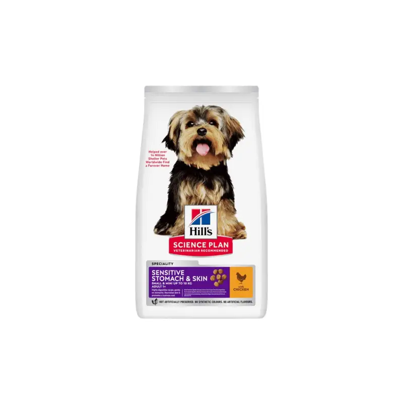 Hill's Science Plan Trockenfutter Hund, Sensitive Stomach & Skin, Small & Mini Adult, mit Huhn 2x6 kg Angebot
