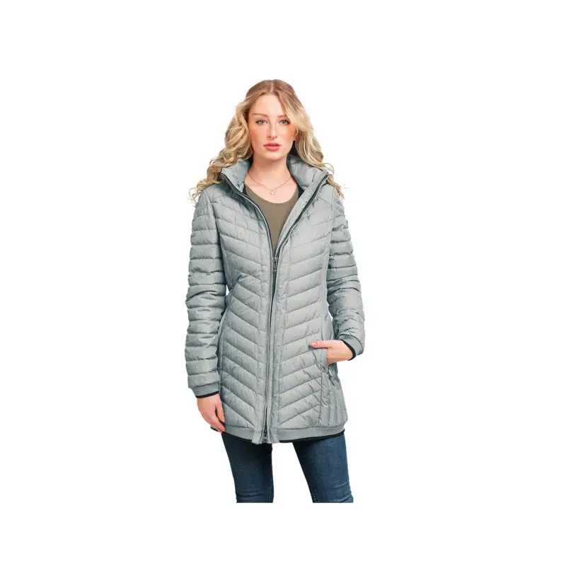 Knuffelwuff leichte Damen Übergangsjacke Brooklyn hellgrau 42 - EU Sichere Zahlung