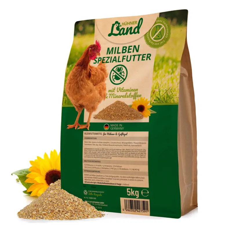 HÜHNER Land Milben Spezialfutter 5kg Saisonangebot