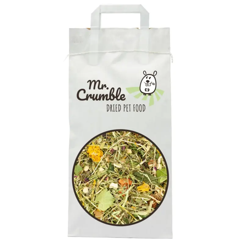 Neue Kollektion Mr. Crumble Dried Pet Food Mr. Crumble Hoppel-Mix Strukturfutter für Kaninchen 1 kg