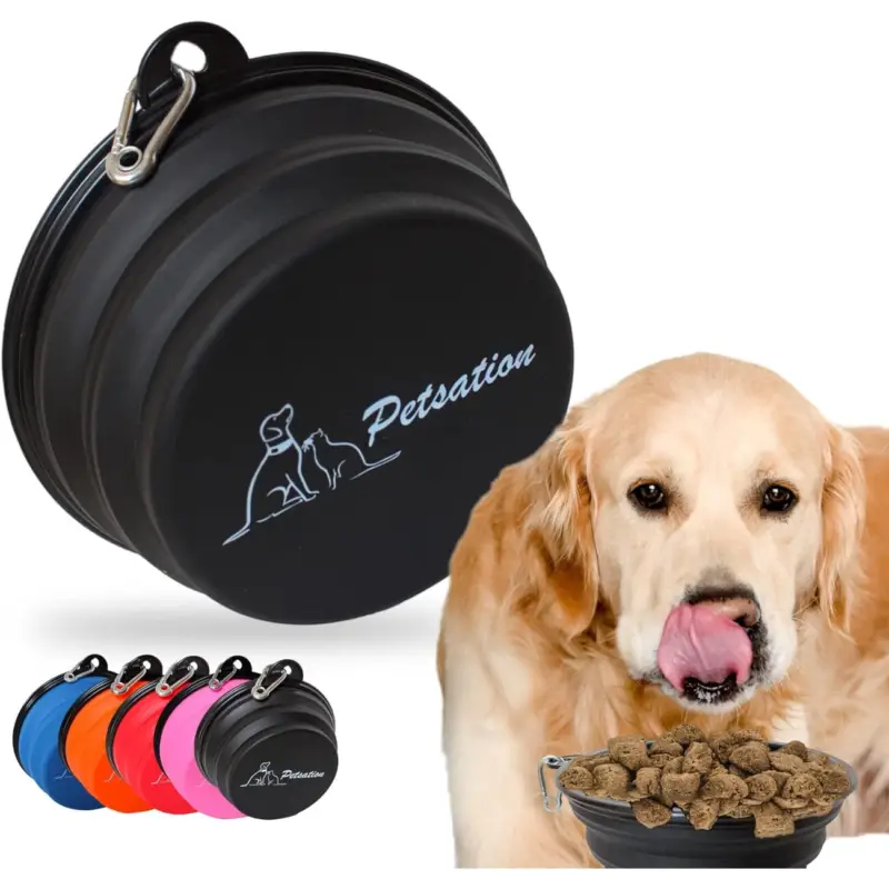 Petsation Faltbarer Reisenapf schwarz 350 cm³ Geprüft