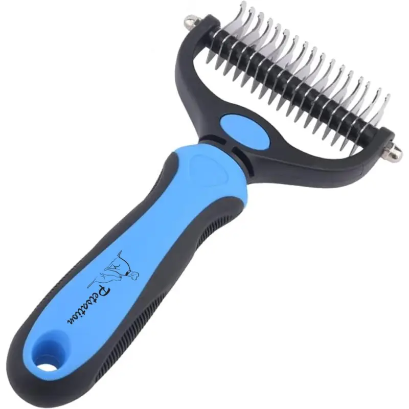 Petsation Unterwollbürste Hundebürste blau Preisknaller