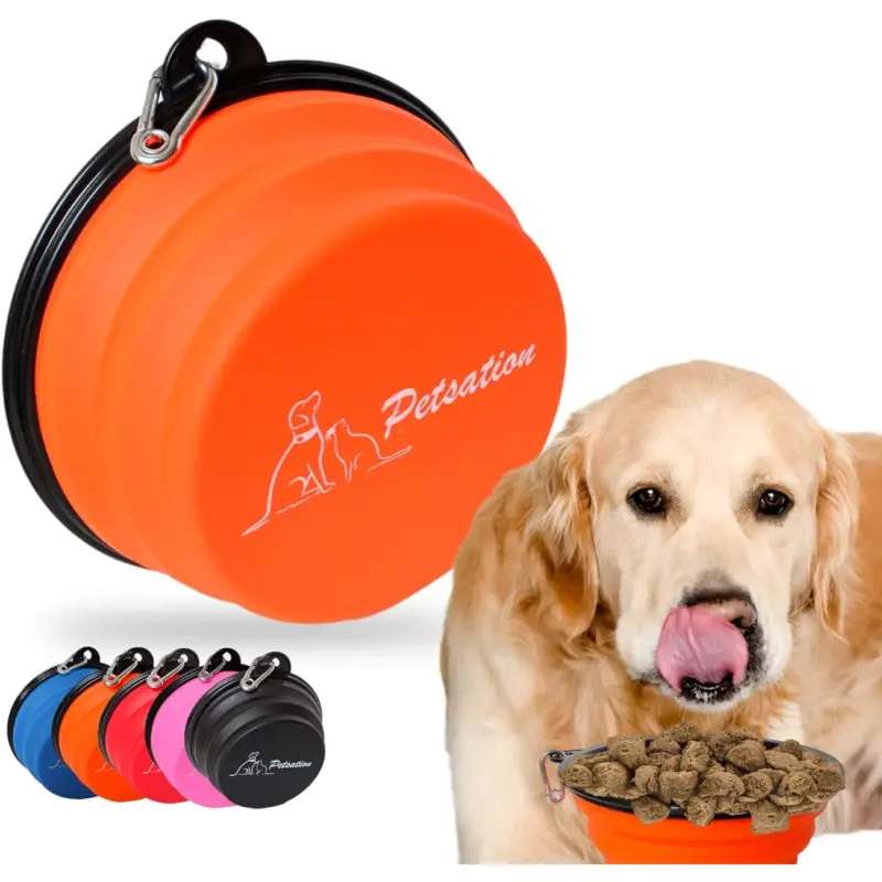 Petsation Faltbarer Reisenapf Orange 2x350 cm³ Billig