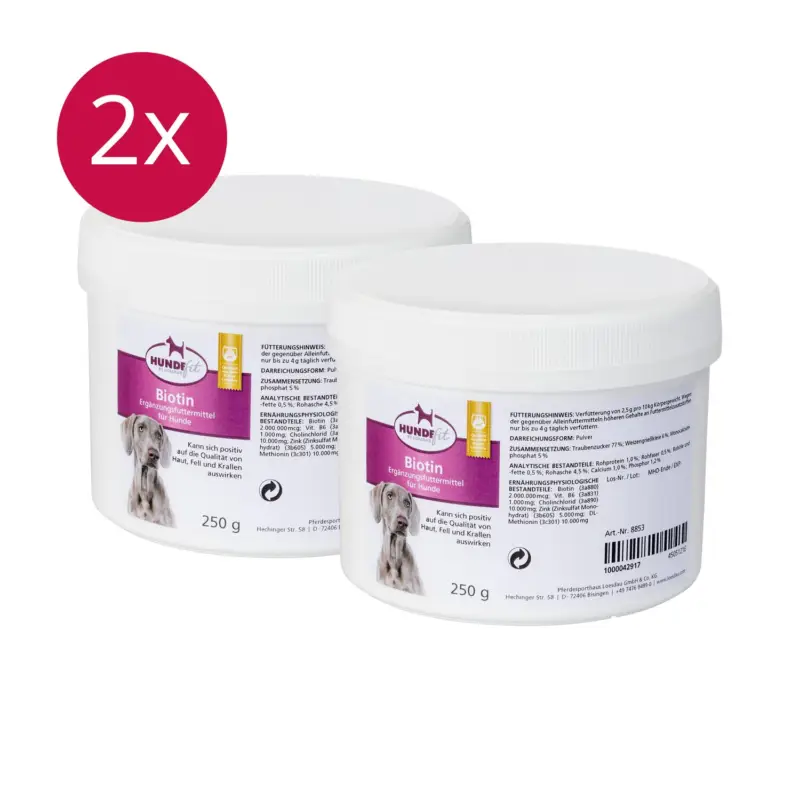 Kostenloser Rückversand HUNDEfit by Loesdau Set Hund, Biotin