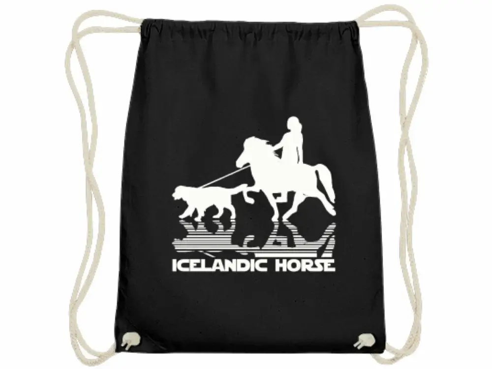 Kostenfreie Lieferung Icelandic Horse Islandpferde Baumwoll Gymsac